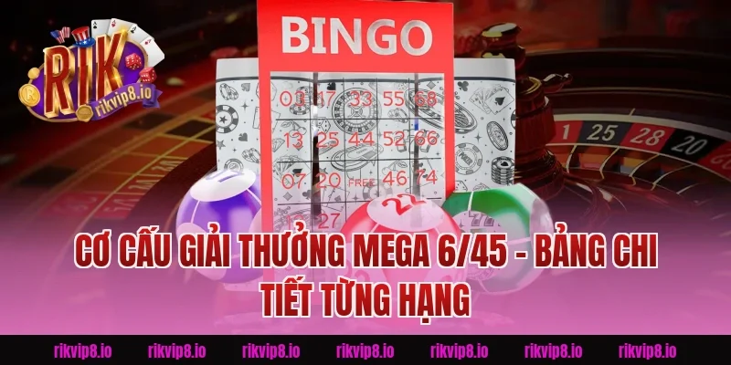 Cơ Cấu Giải Thưởng Mega 6/45 – Bảng Chi Tiết Từng Hạng